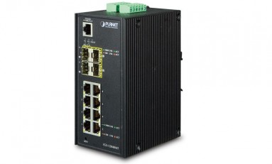 [IP]: Planet IGS-12040MT – 12-portowy switch przemysłowy
