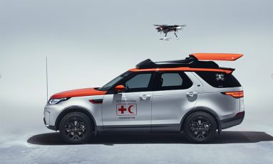 Land Rover Discovery Czerwonego Krzyża może wysyłac drony, by ratować życia