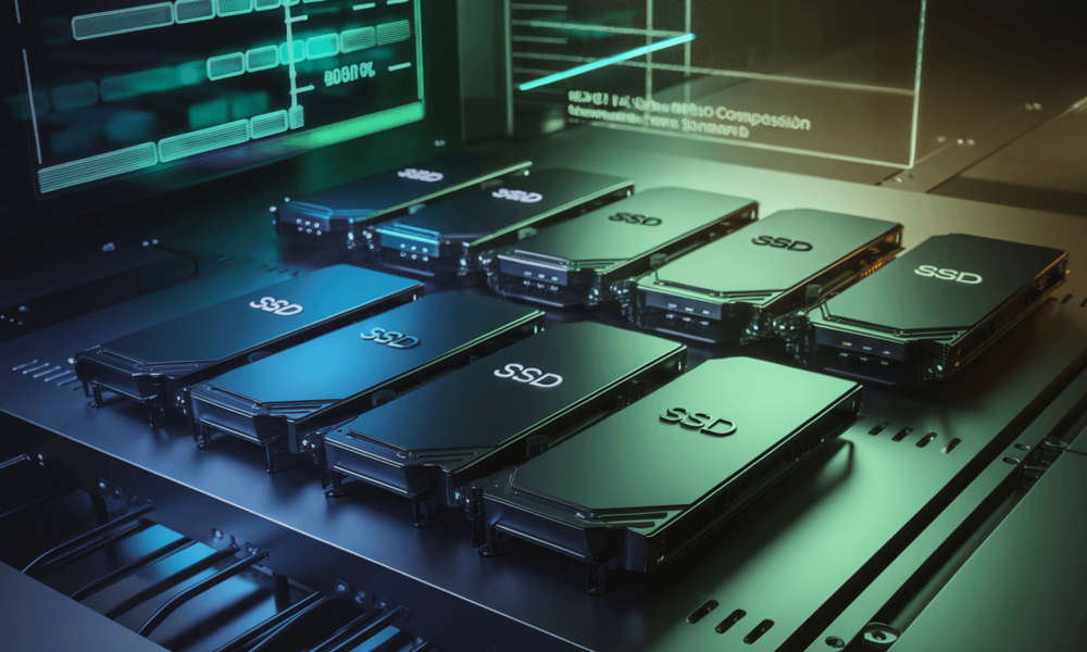Huawei obiecuje kompresję do 90:1 dzięki autorskim algorytmom i wielu dyskom SSD