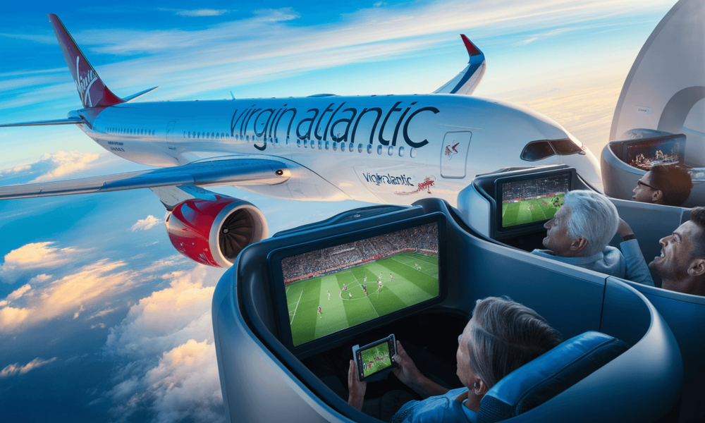 Oglądałem mundial na 35 000 stóp przez Starlink Virgin Atlantic - 120 Mb/s wreszcie wystarcza
