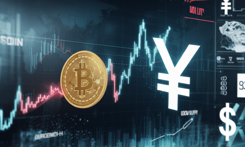 Silna ujemna korelacja bitcoina z USD/JPY (-0,90) podważa koncepcję carry trade