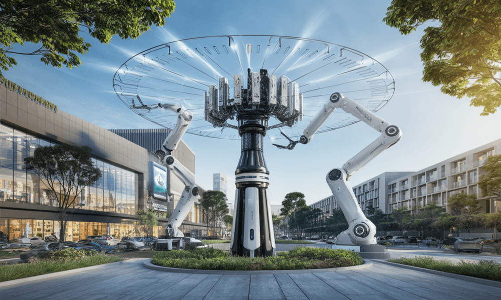Vodafone testuje robotyczny maszt z AI - przyszłość anten to regulowane moduły wewnętrzne