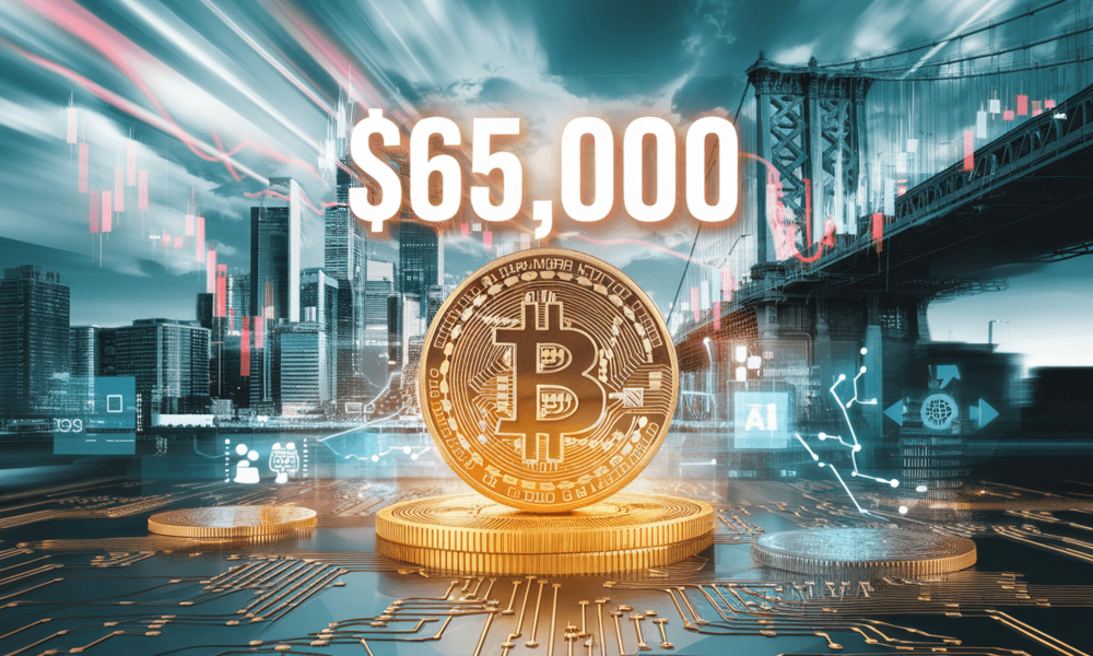 Rynki na żywo - Bitcoin ponad 65 tys. USD, wydatki Alphabetu napędzają sektor chipów