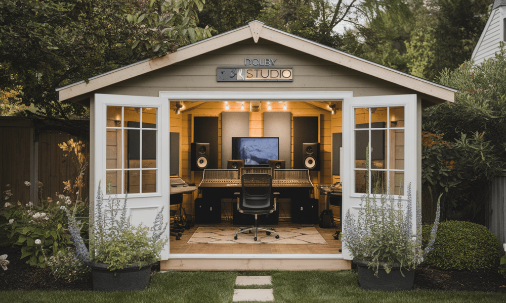 Przydomowe studio Dolby Atmos realizatora gwiazd - szopa marzeń