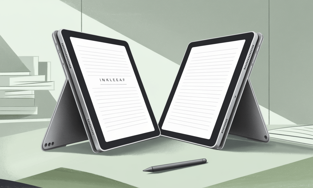 InkLeaf - dwuekranowy tablet e-papierowy do czytania i robienia notatek