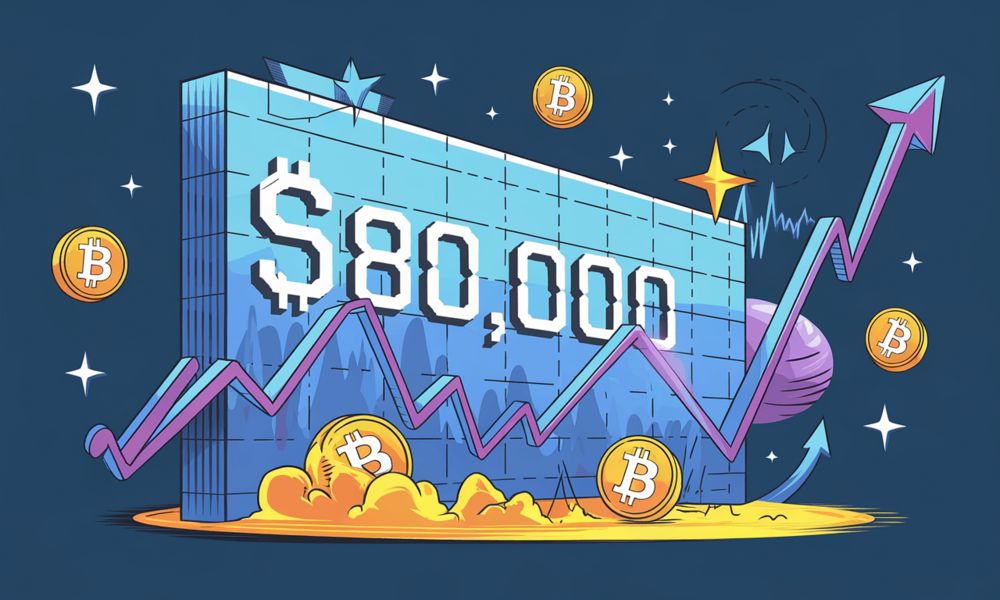 Bitcoin mierzy się z największą ścianą podaży przy 80 000 dolarów - blisko średniej ceny ETF