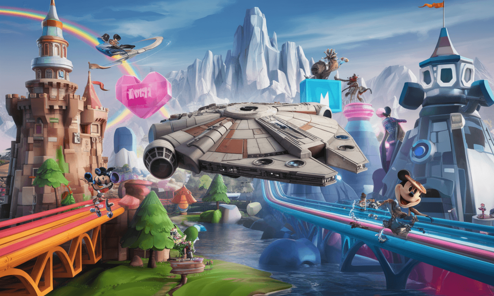 Pierwszy krok, nie kres - Disney i Epic łączą parkowy Sokół Millennium z Fortnite